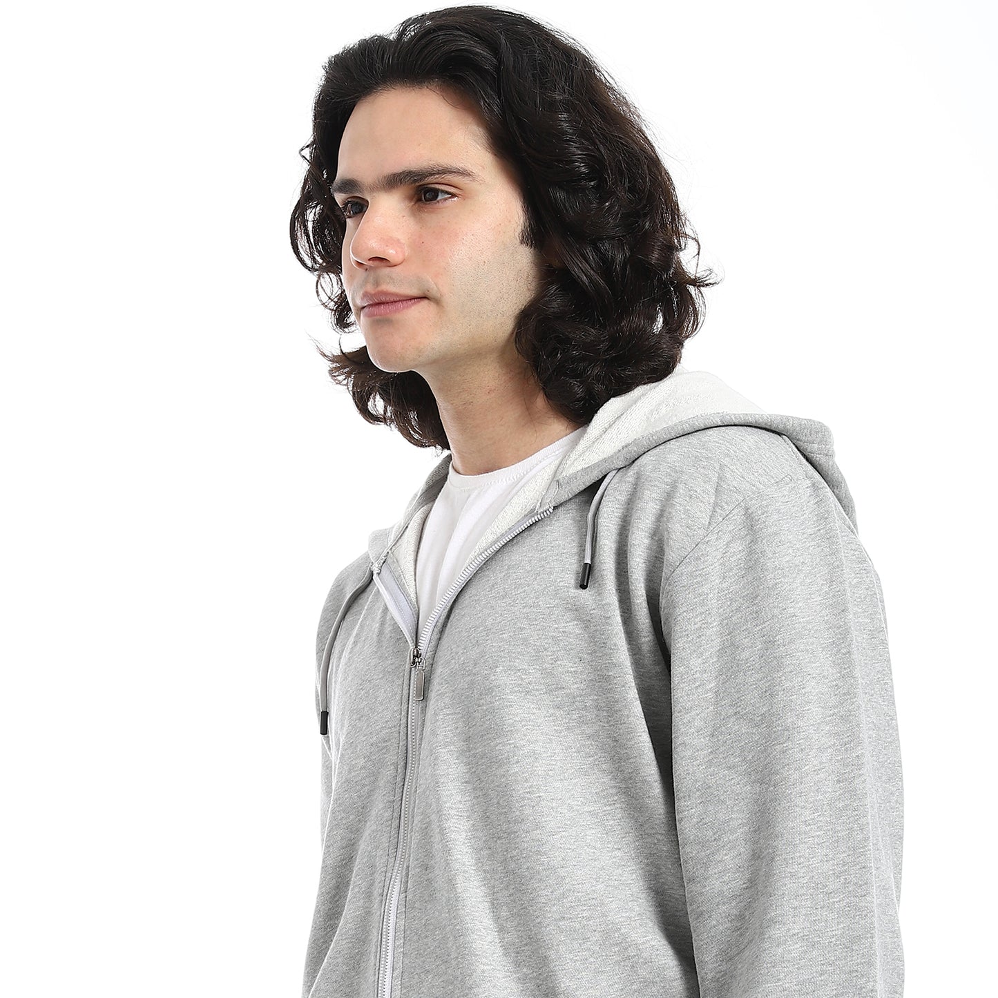 Summer Melton Winter Orange Zipper Hooded Sweatshirt
