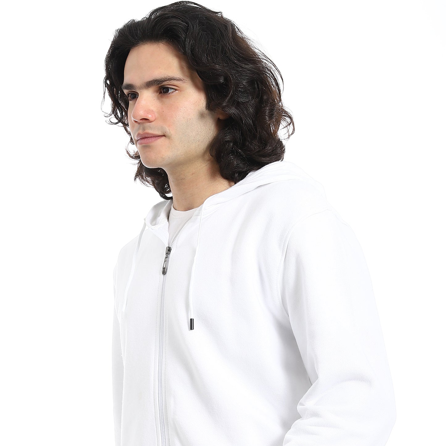 Summer Melton Winter Orange Zipper Hooded Sweatshirt