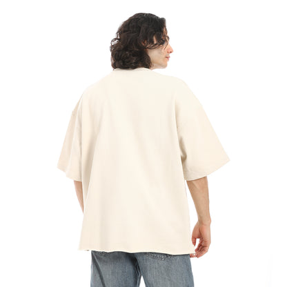Oversized T-shirt, round neck, on the eagle, Orly