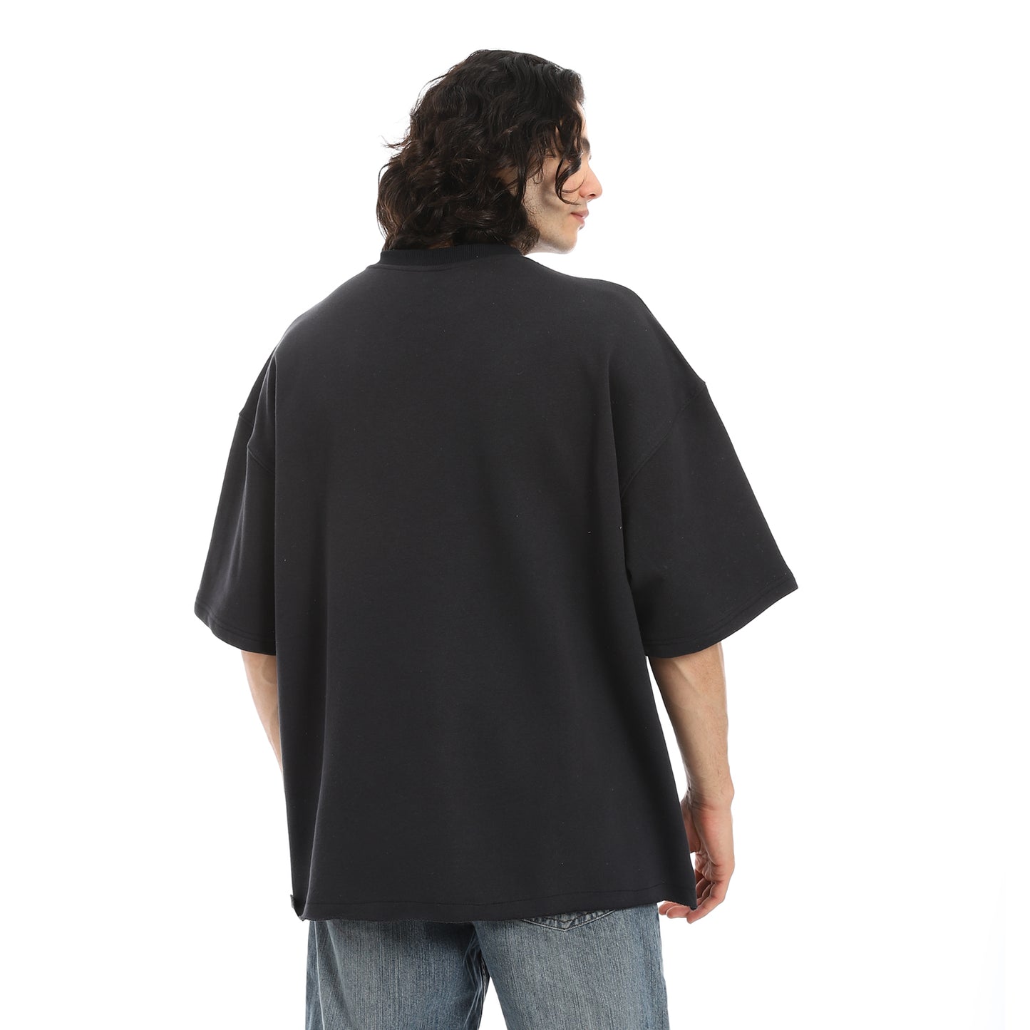 Oversized T-shirt, round neck, on the eagle, Orly