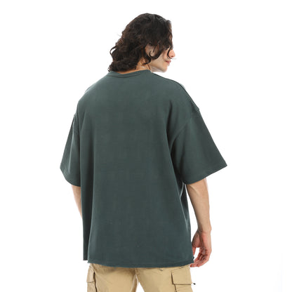 Oversized T-shirt, round neck, on the eagle, Orly