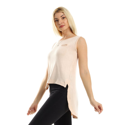 Sleeveless High-Low Summer Top