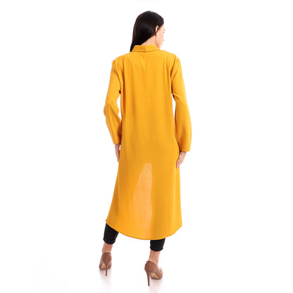 Jamila Women short long buttoned soft crepe