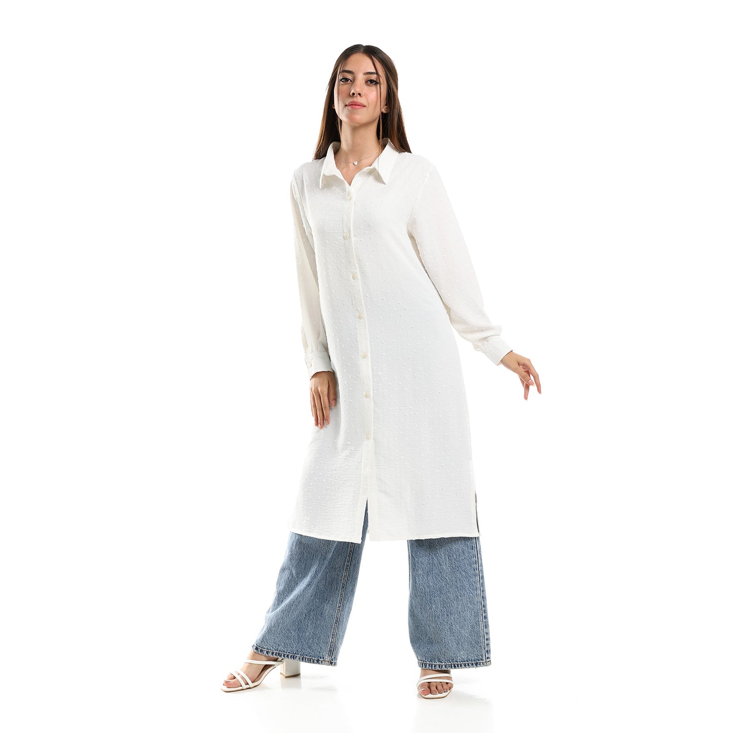 Jamila Women Self Stitches Tunic with Sided Slits