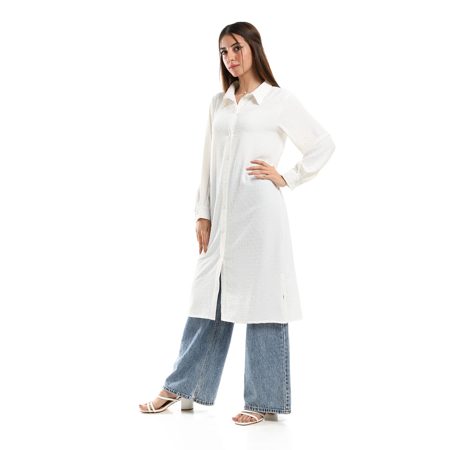 Jamila Women Self Stitches Tunic with Sided Slits