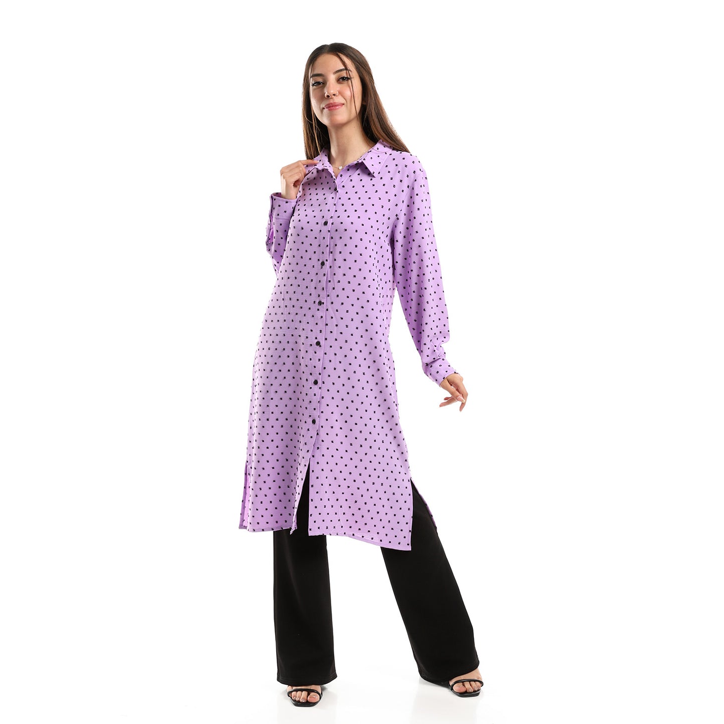 Jamila Women Self Stitches Tunic with Sided Slits