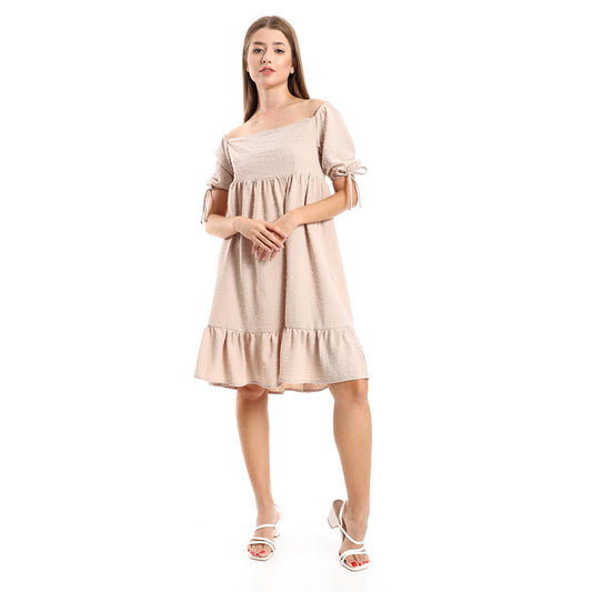 Jamila Women Self Stitched Square Collar Tiered Tunic