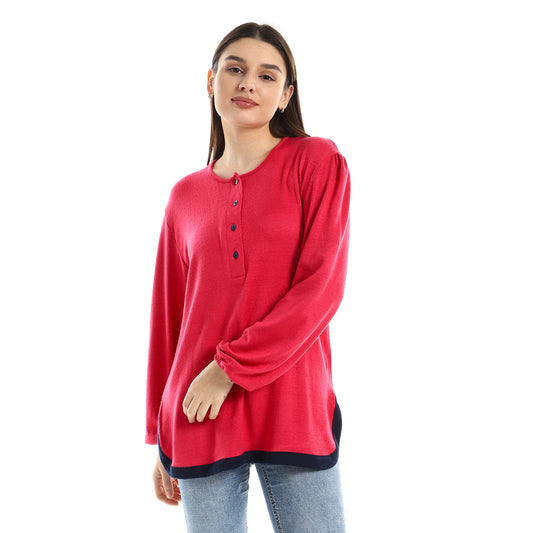 Jamila Women Upper Buttoned Long Sleeves Top