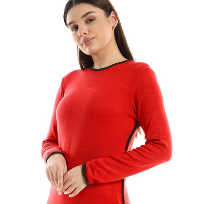 Jamila Women Set Of Side Slit Cotton Top & Comfy Pants