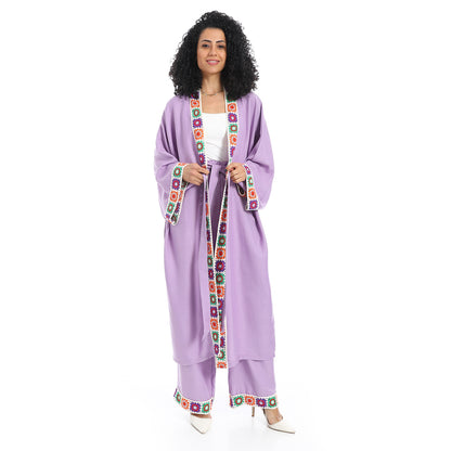 Women's plain kimono suit