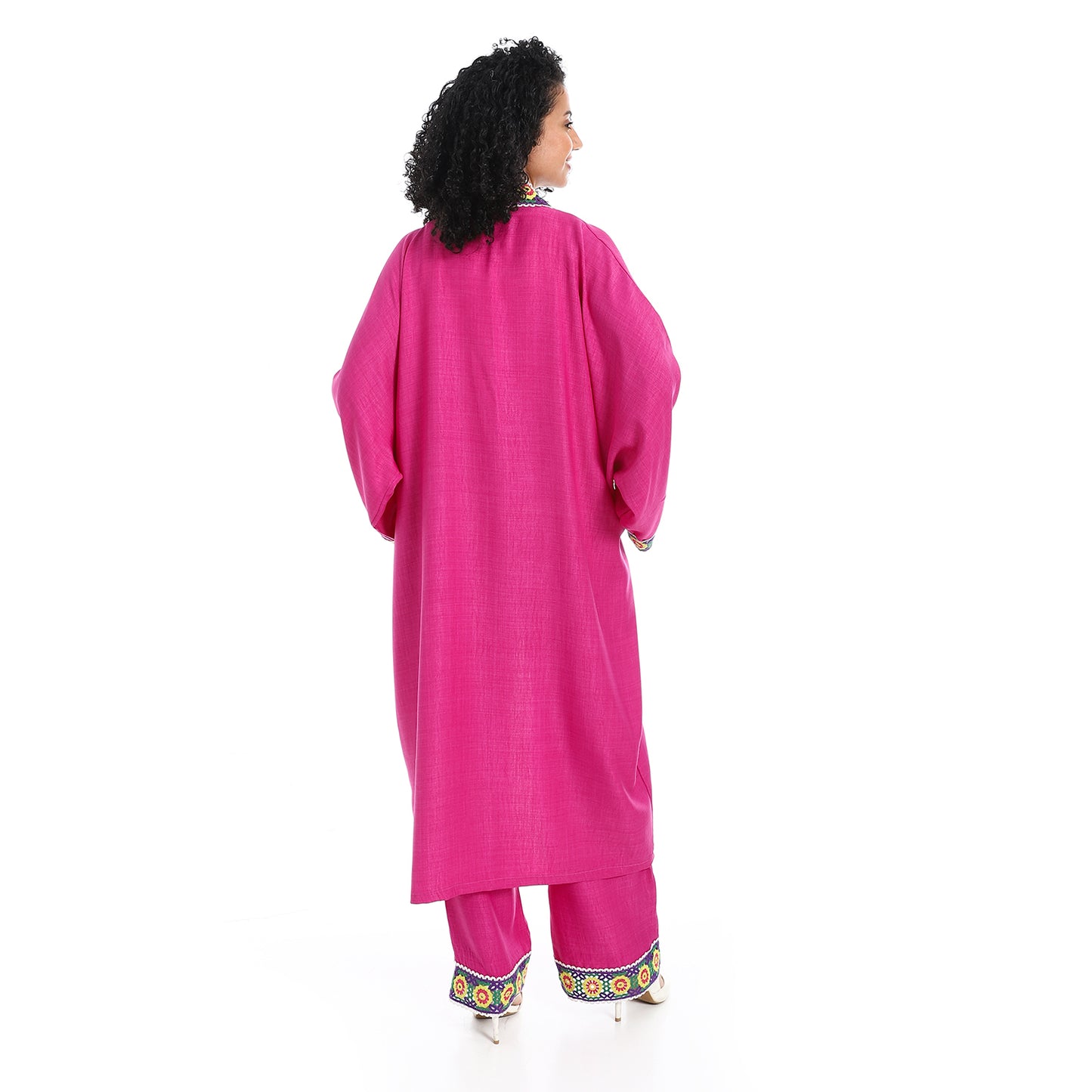 Women's plain kimono suit