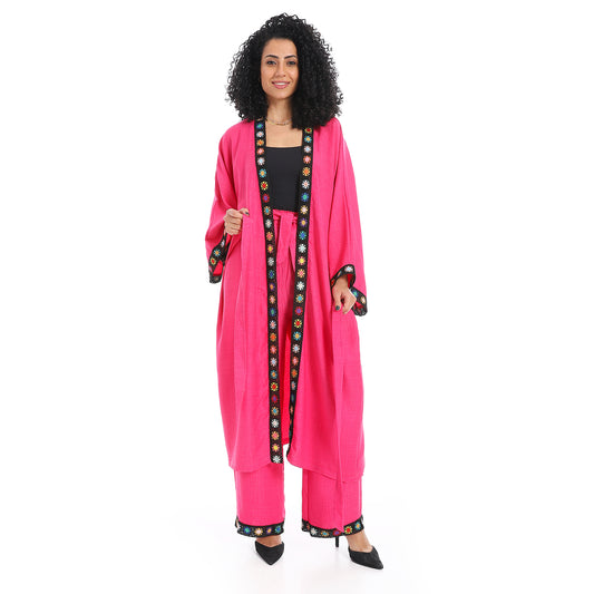 Women's plain kimono suit