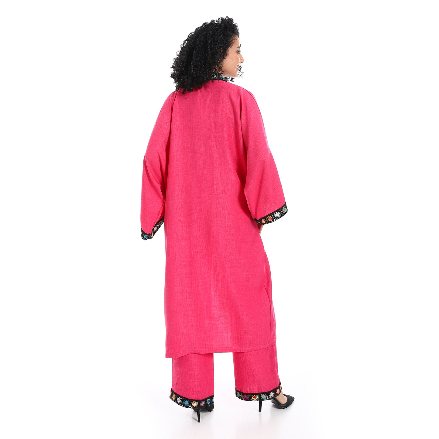Women's plain kimono suit