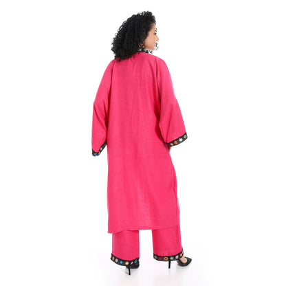 Women's plain kimono suit