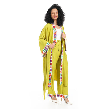 Women's plain kimono suit