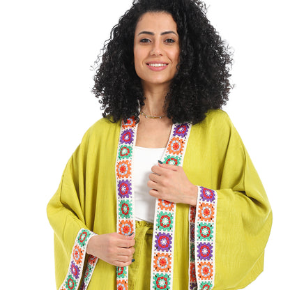 Women's plain kimono suit
