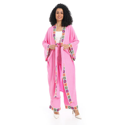 Women's plain kimono suit
