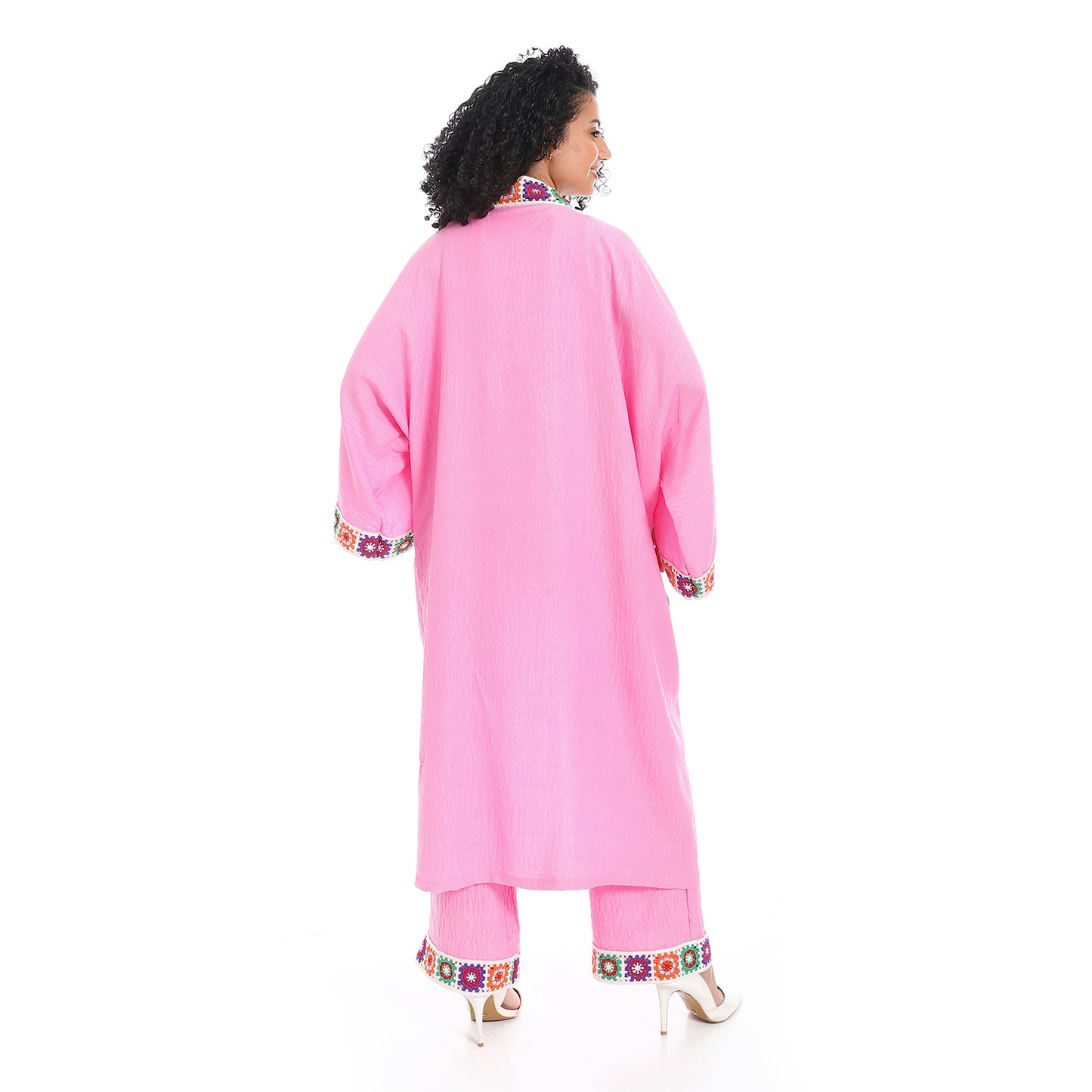 Women's plain kimono suit