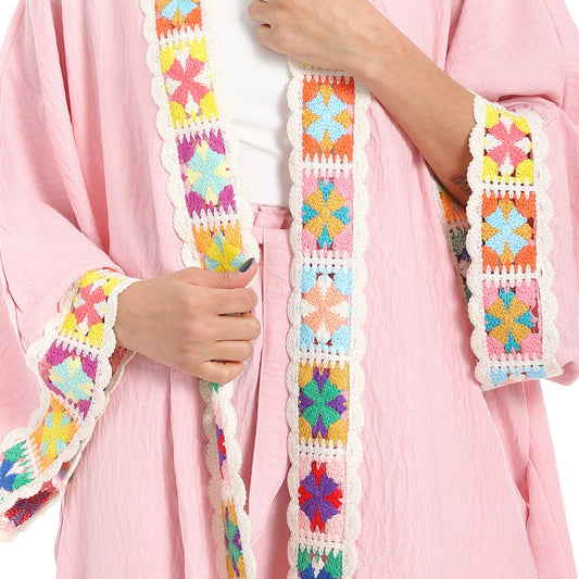 Women's plain kimono suit