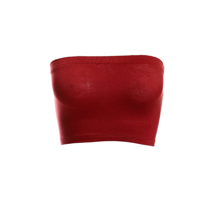 kady Solid Slip On Cotton Cropped Top women