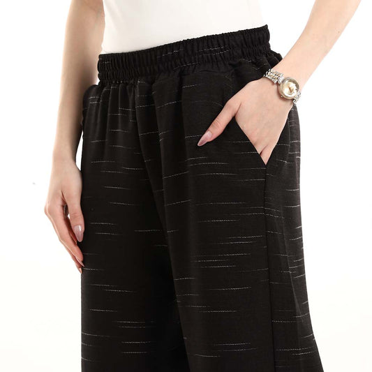 بنطلون صيفي مريح بخصر مطاطي