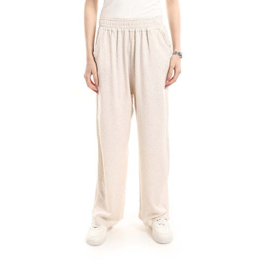 سراويل صيفية منزلية مريحة بخصر مرن