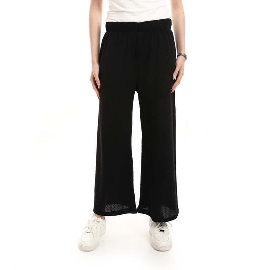 بنطلون صيفي مريح بخصر مطاطي