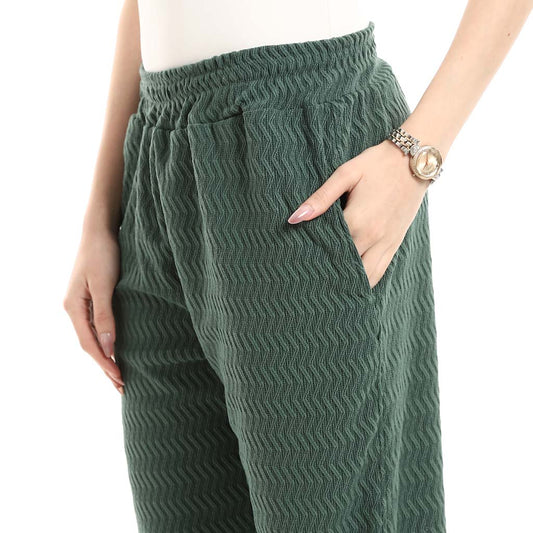 بنطلون صيفي مريح بخصر مطاطي