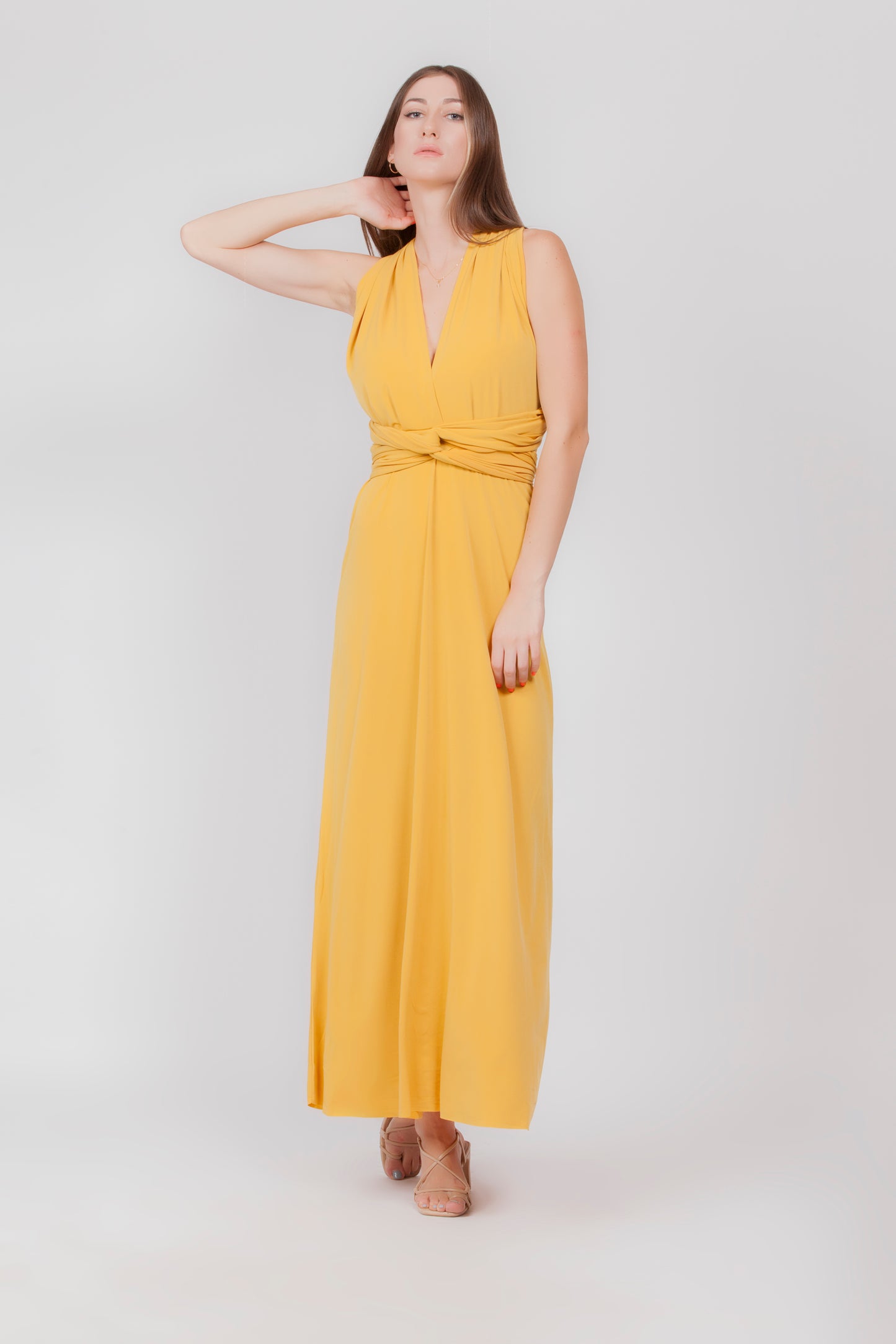 Multi Ways Casual Plain Dress